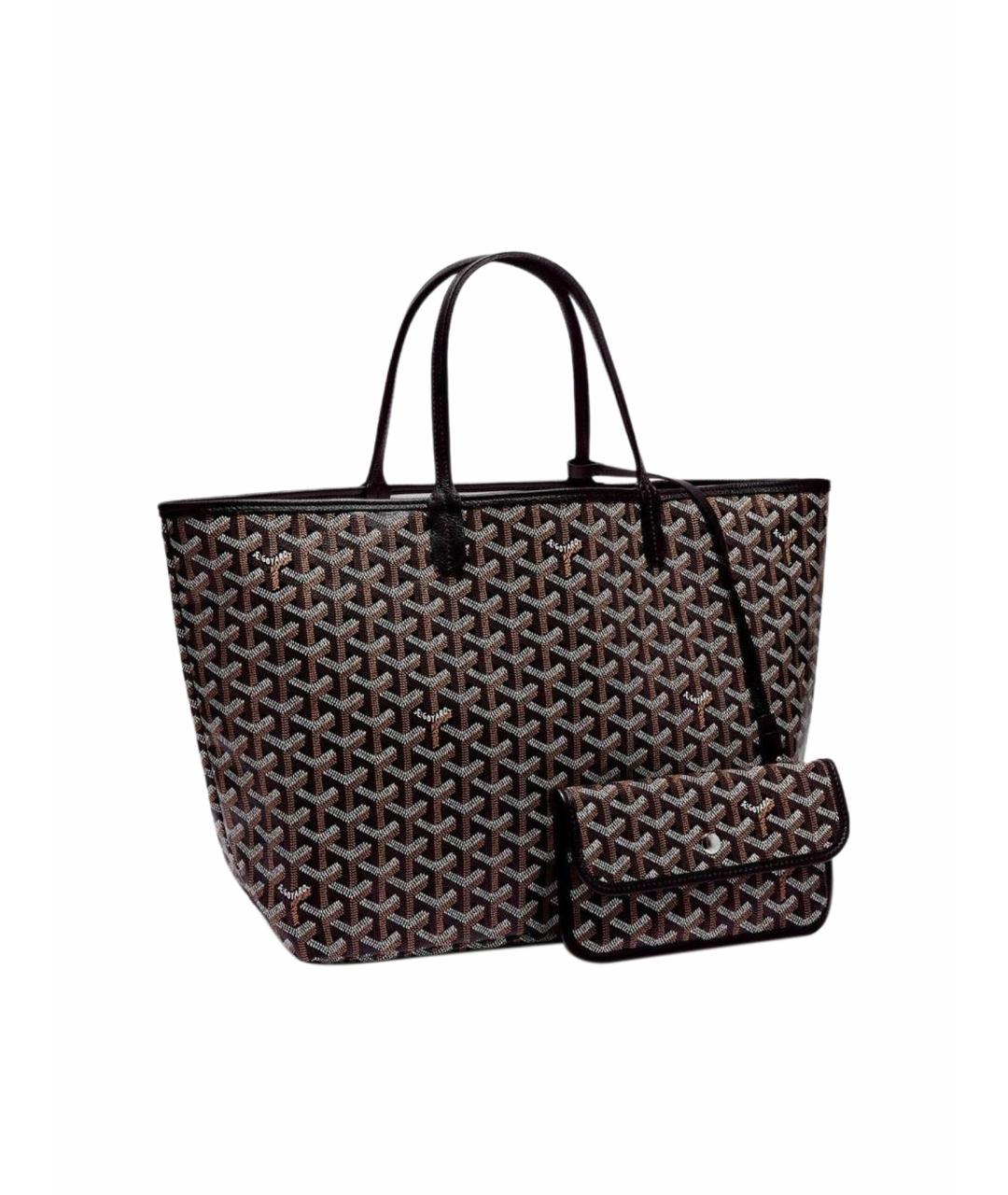 GOYARD Черная кожаная сумка тоут, фото 1