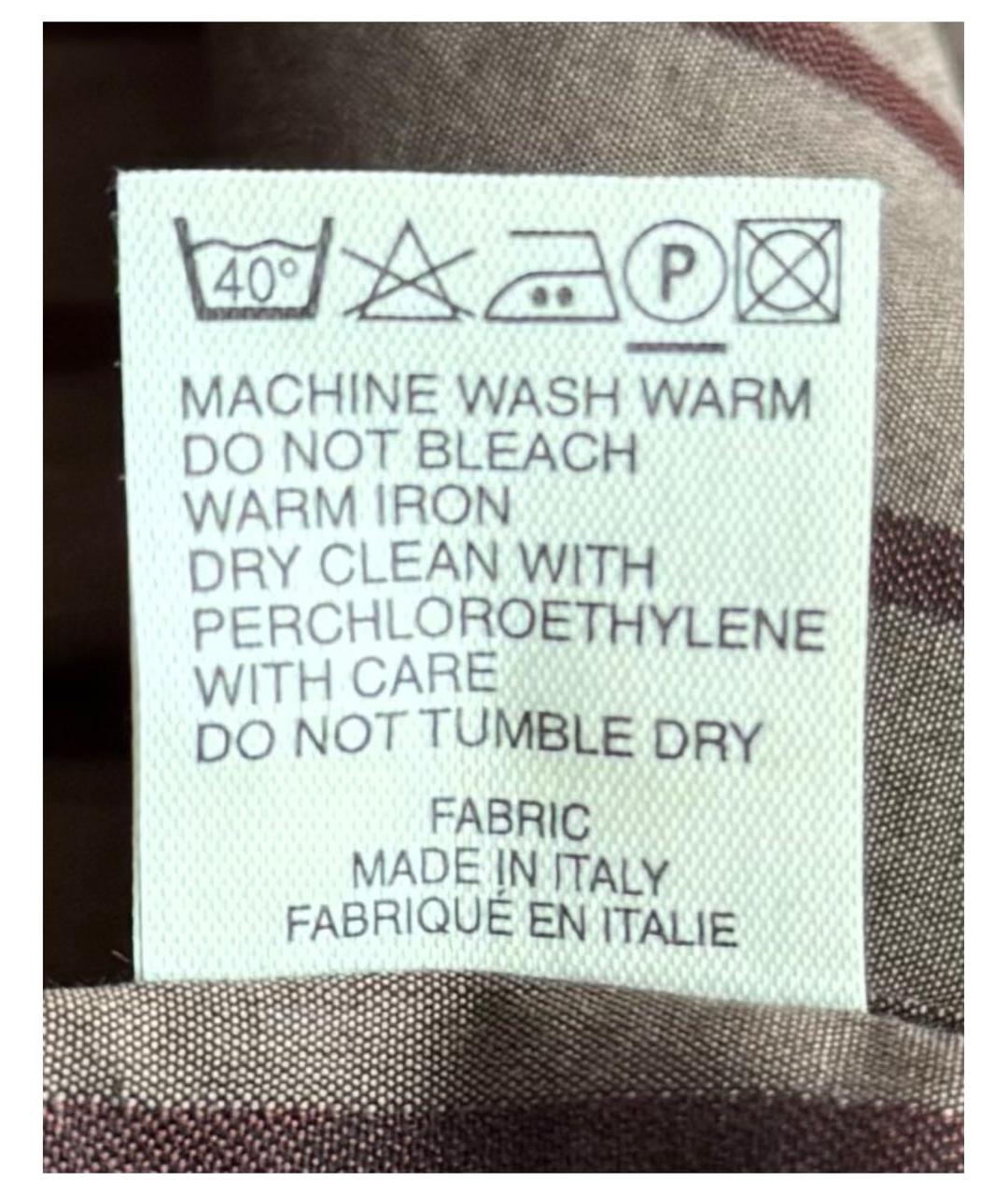 ALEXANDER MCQUEEN Коричневая хлопковая кэжуал рубашка, фото 6