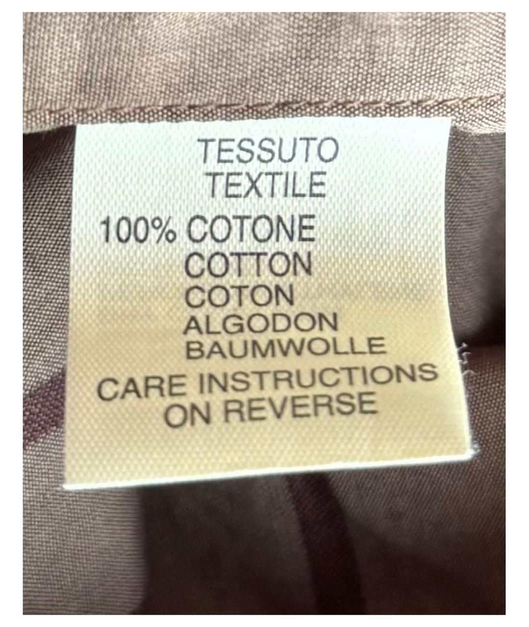 ALEXANDER MCQUEEN Коричневая хлопковая кэжуал рубашка, фото 5