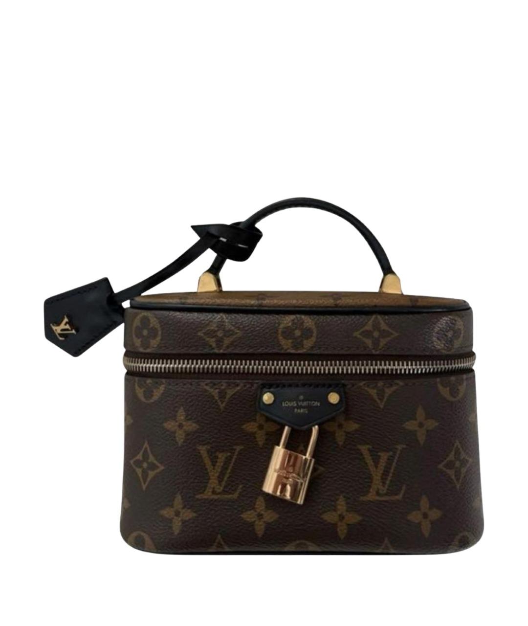 LOUIS VUITTON Коричневая кожаная сумка через плечо, фото 1