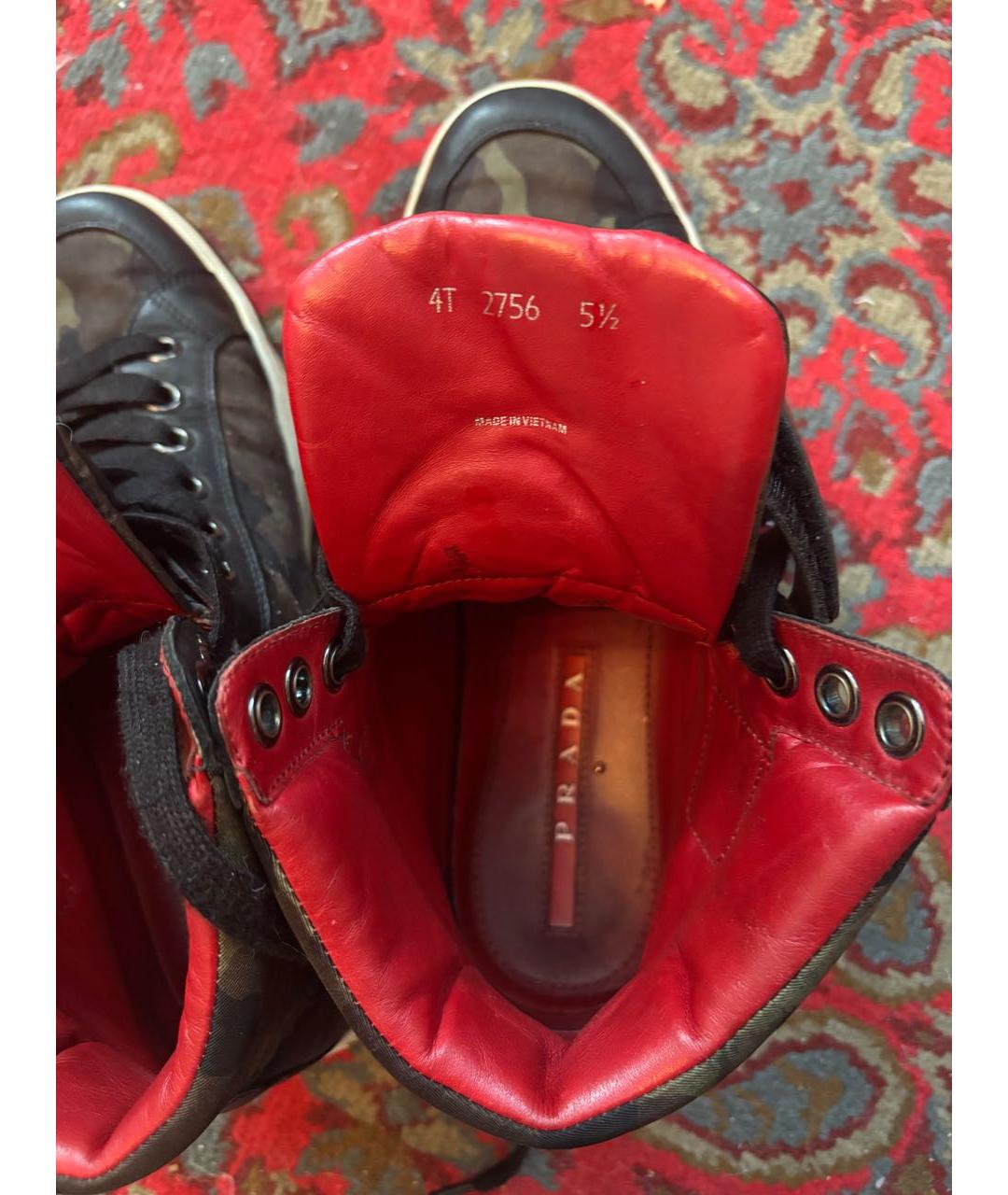 PRADA Мульти высокие кроссовки / кеды, фото 4