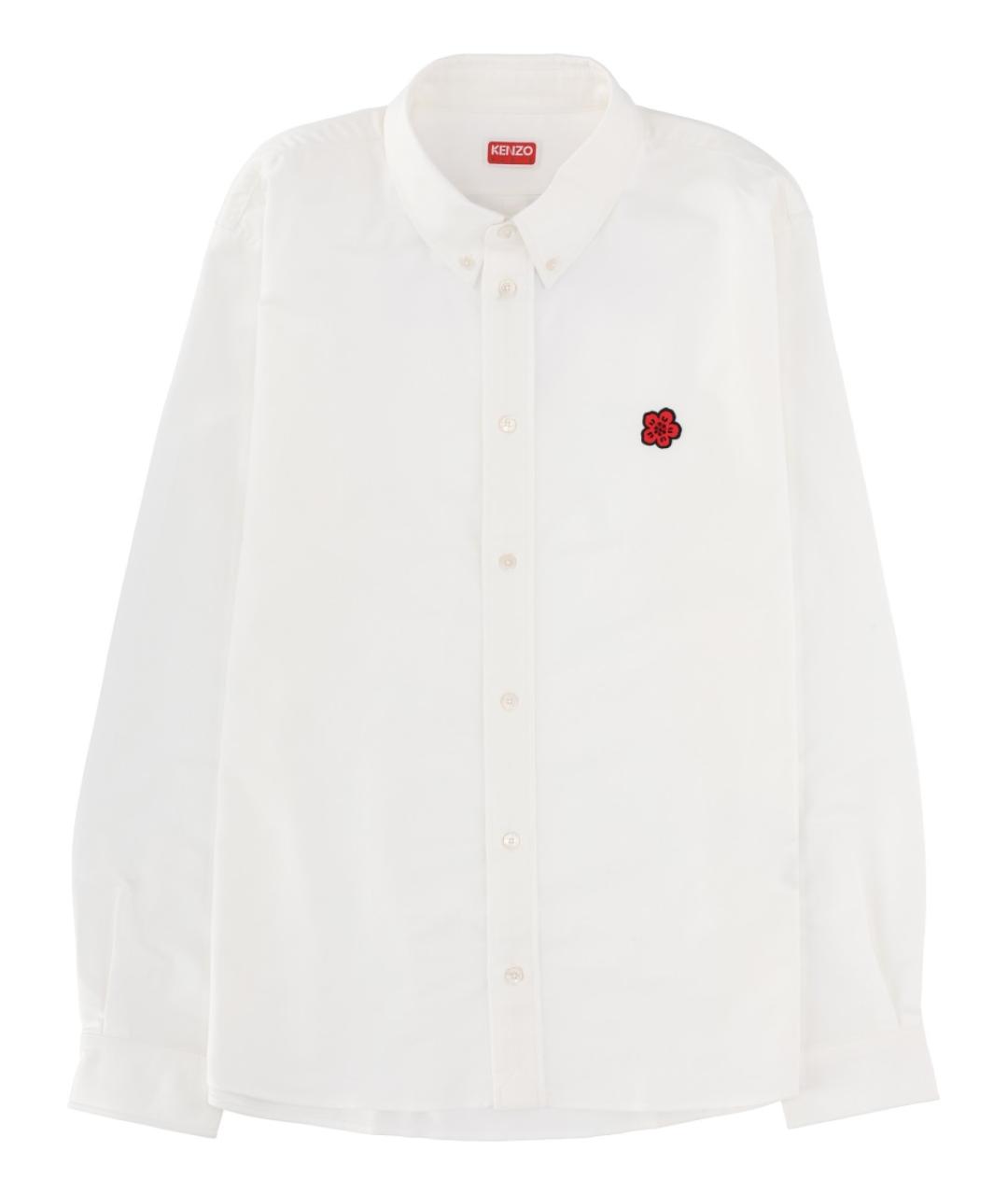 KENZO Белая хлопковая кэжуал рубашка, фото 1