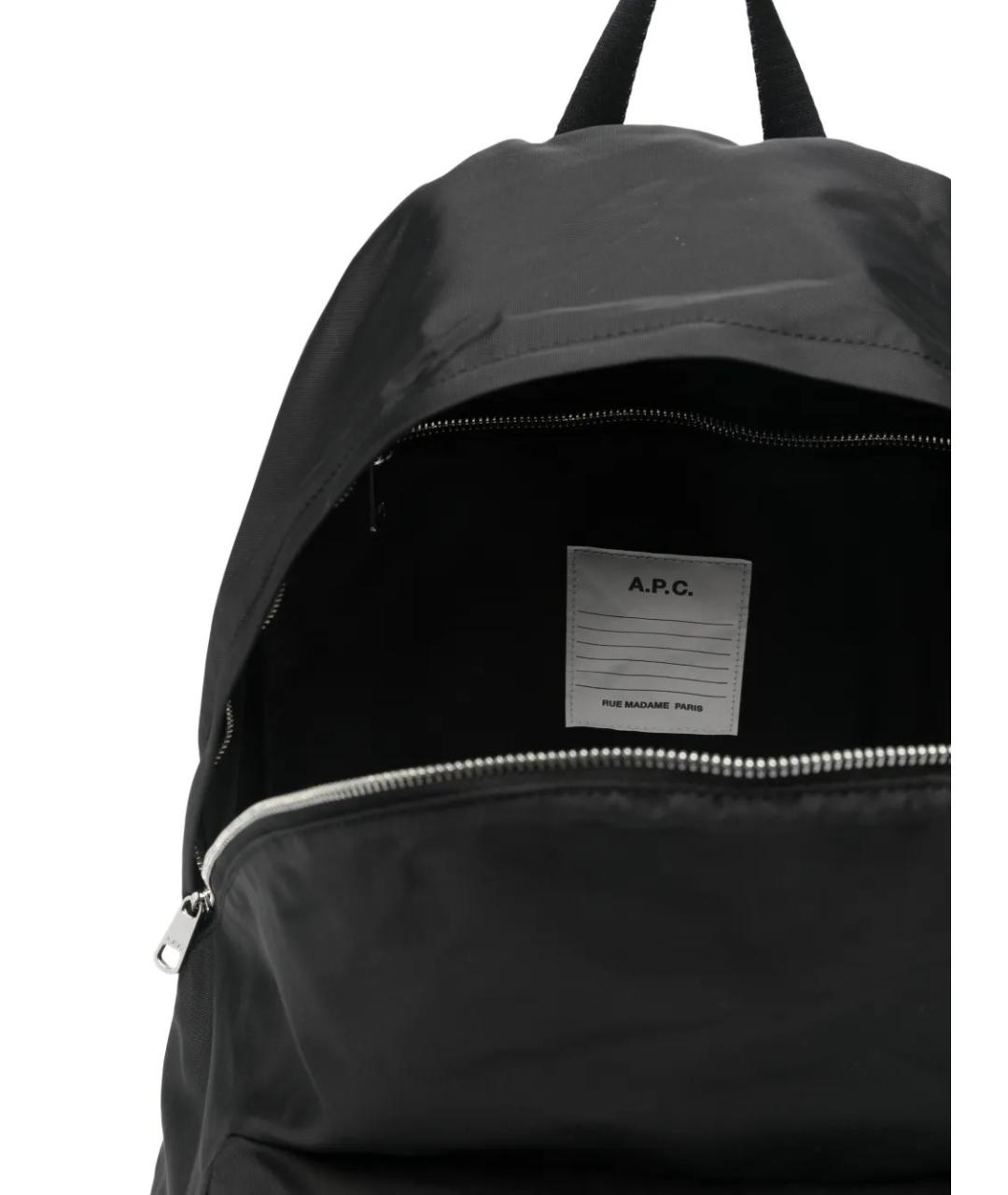 A.P.C. Черный синтетический рюкзак, фото 5