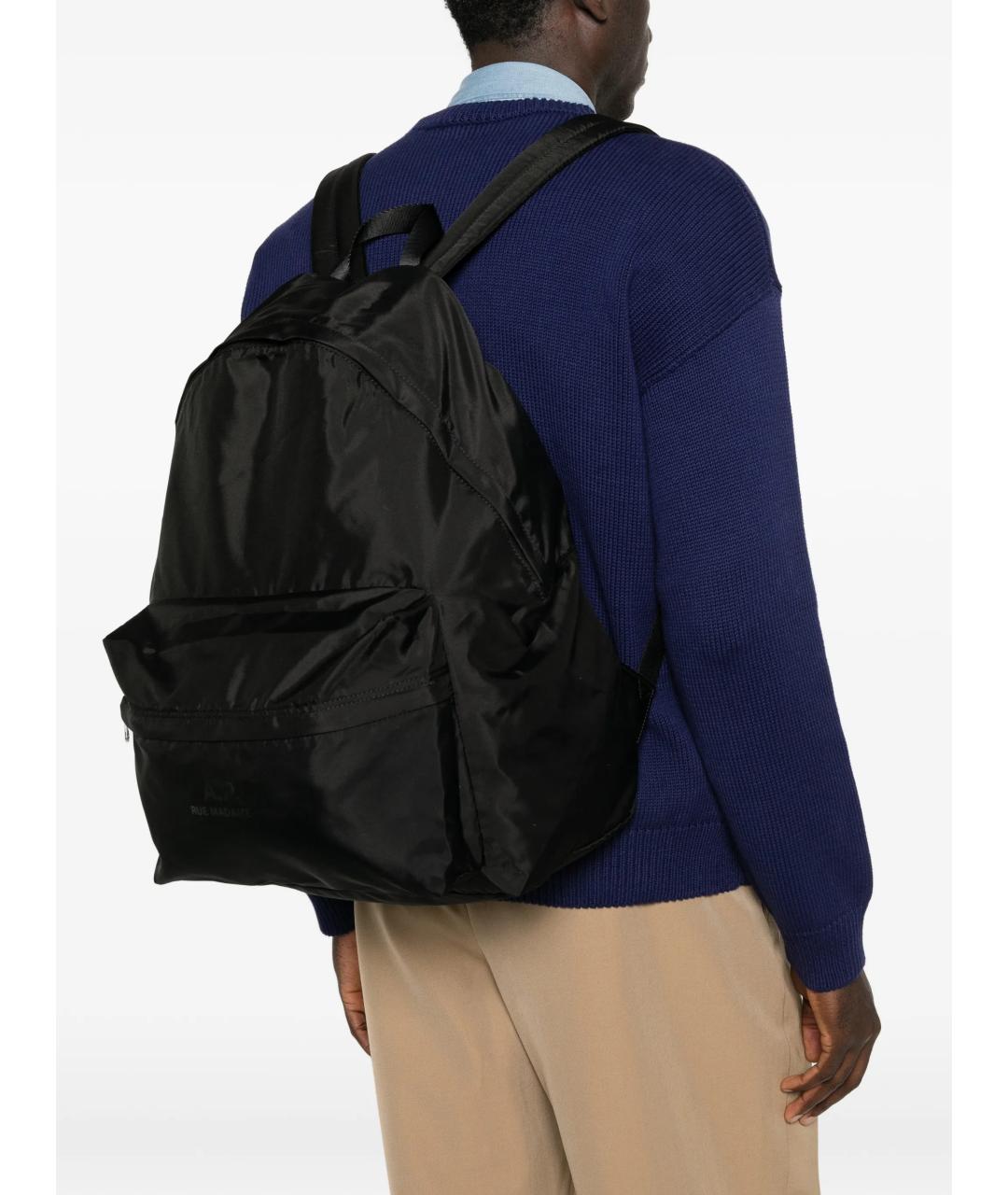 A.P.C. Черный синтетический рюкзак, фото 2