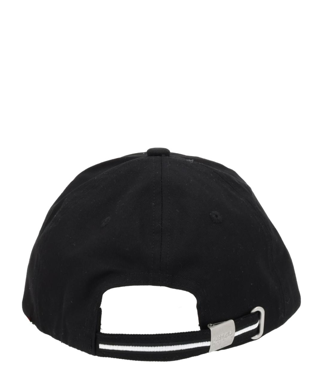 KENZO Черная хлопковая шапка, фото 3