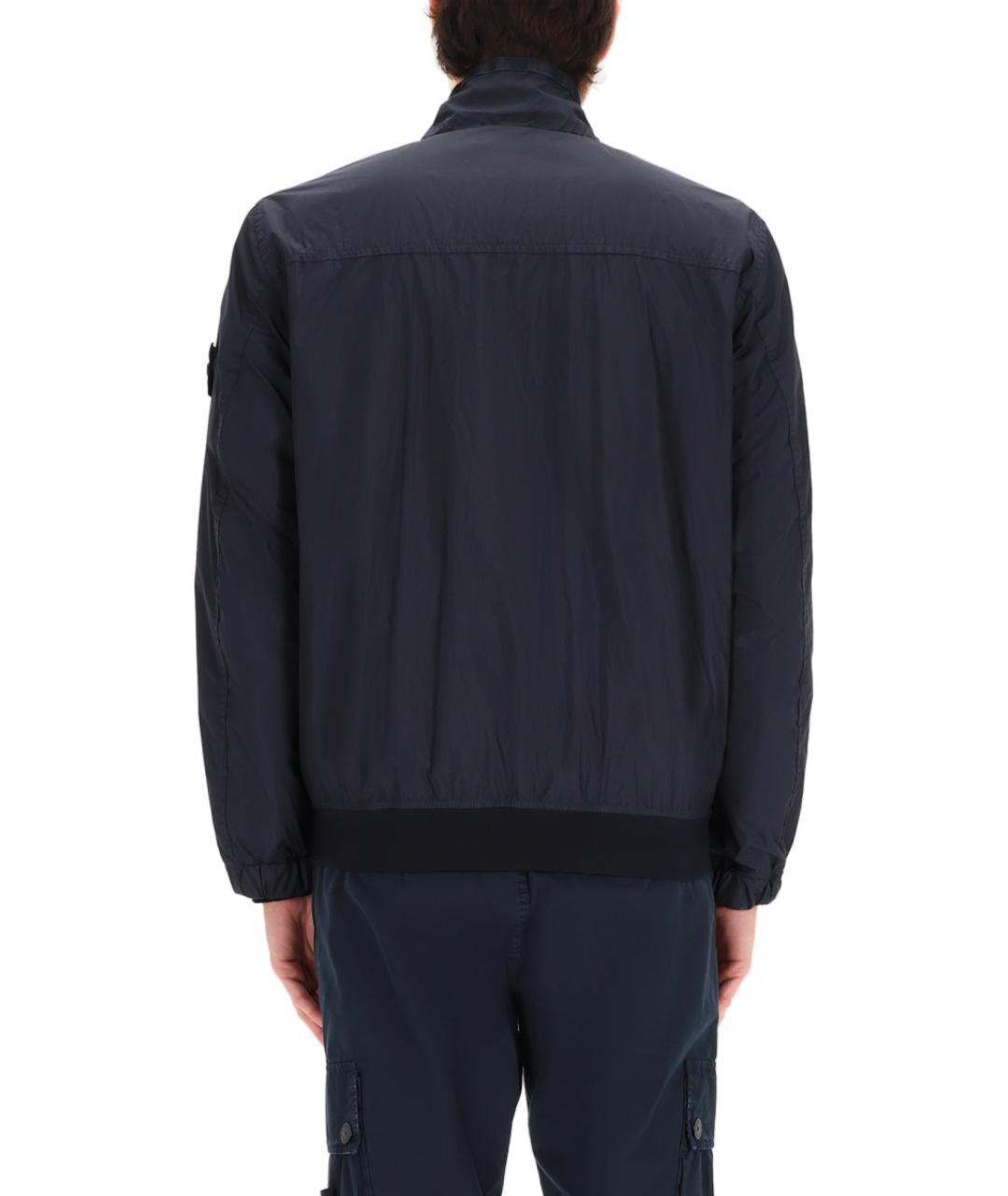 STONE ISLAND Синяя полиамидовая куртка, фото 4