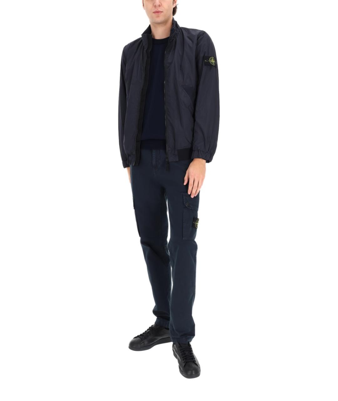 STONE ISLAND Синяя полиамидовая куртка, фото 5