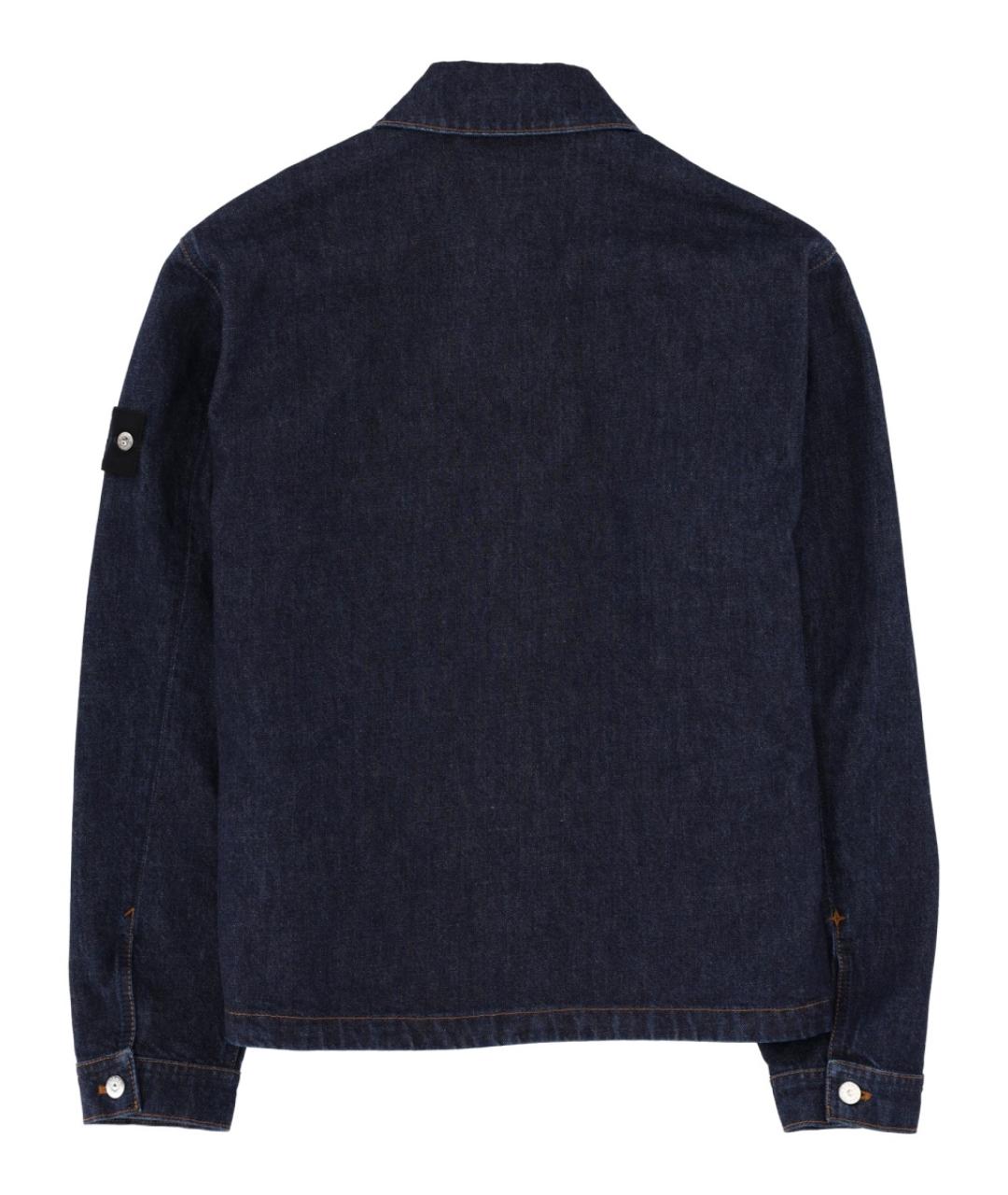 STONE ISLAND Синяя хлопковая куртка, фото 2