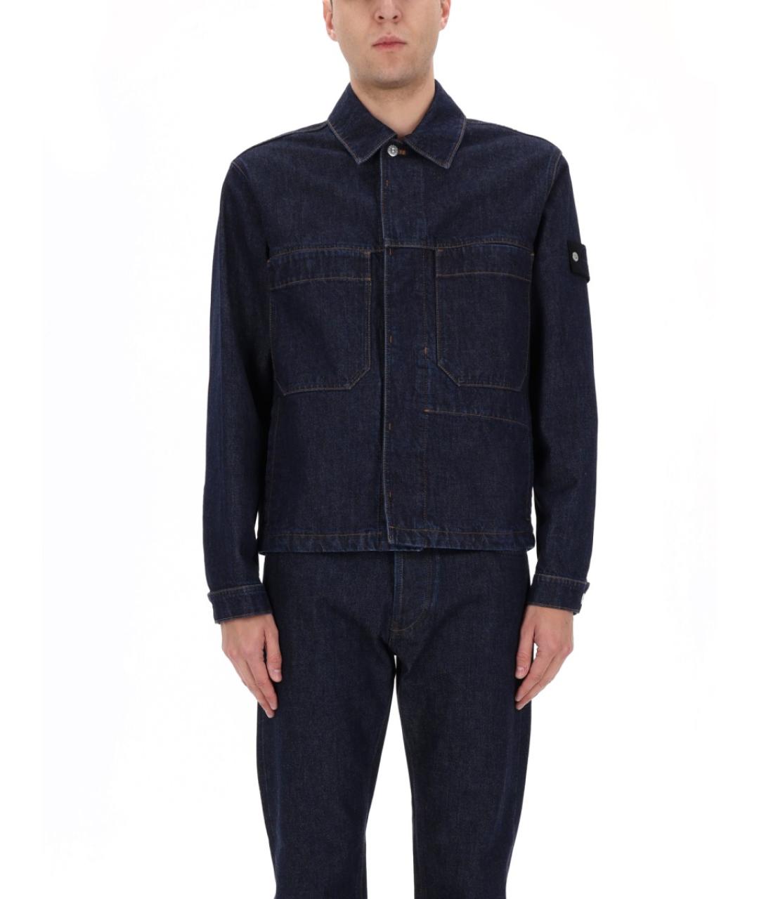 STONE ISLAND Синяя хлопковая куртка, фото 3