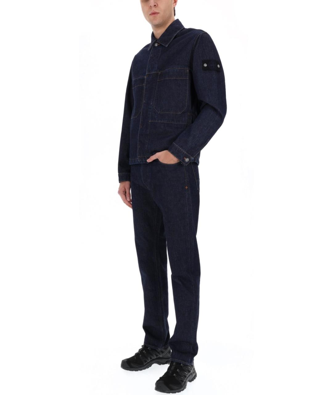 STONE ISLAND Синяя хлопковая куртка, фото 4