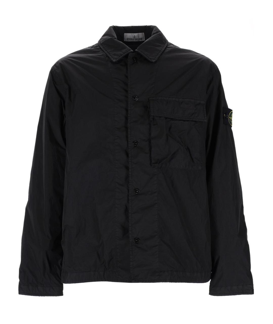 STONE ISLAND Черная полиамидовая куртка, фото 1