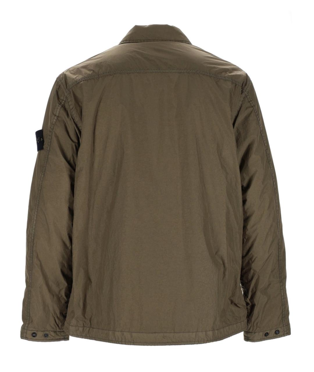 STONE ISLAND Хаки кэжуал рубашка, фото 2