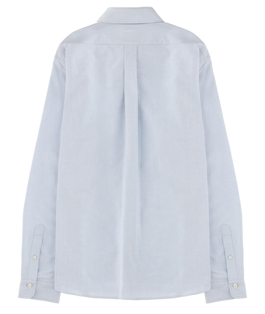 KENZO Синяя хлопковая кэжуал рубашка, фото 2
