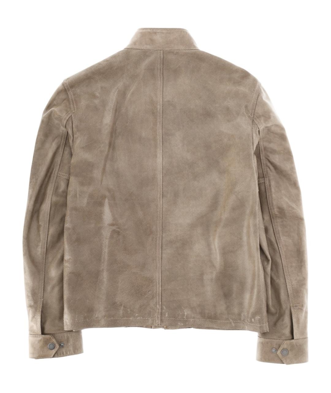 BELSTAFF Бежевая кожаная куртка, фото 2