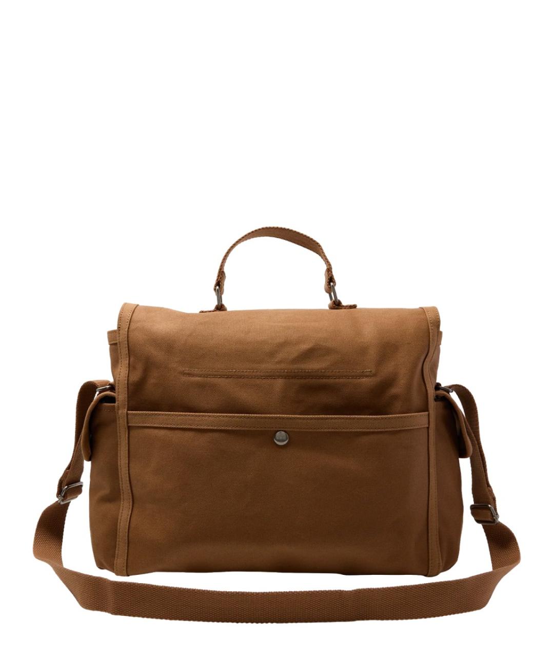 A.P.C. Коричневый тканевый портфель, фото 3