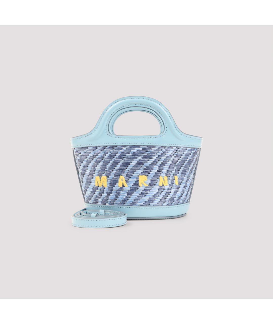 MARNI Синяя сумка с короткими ручками, фото 2