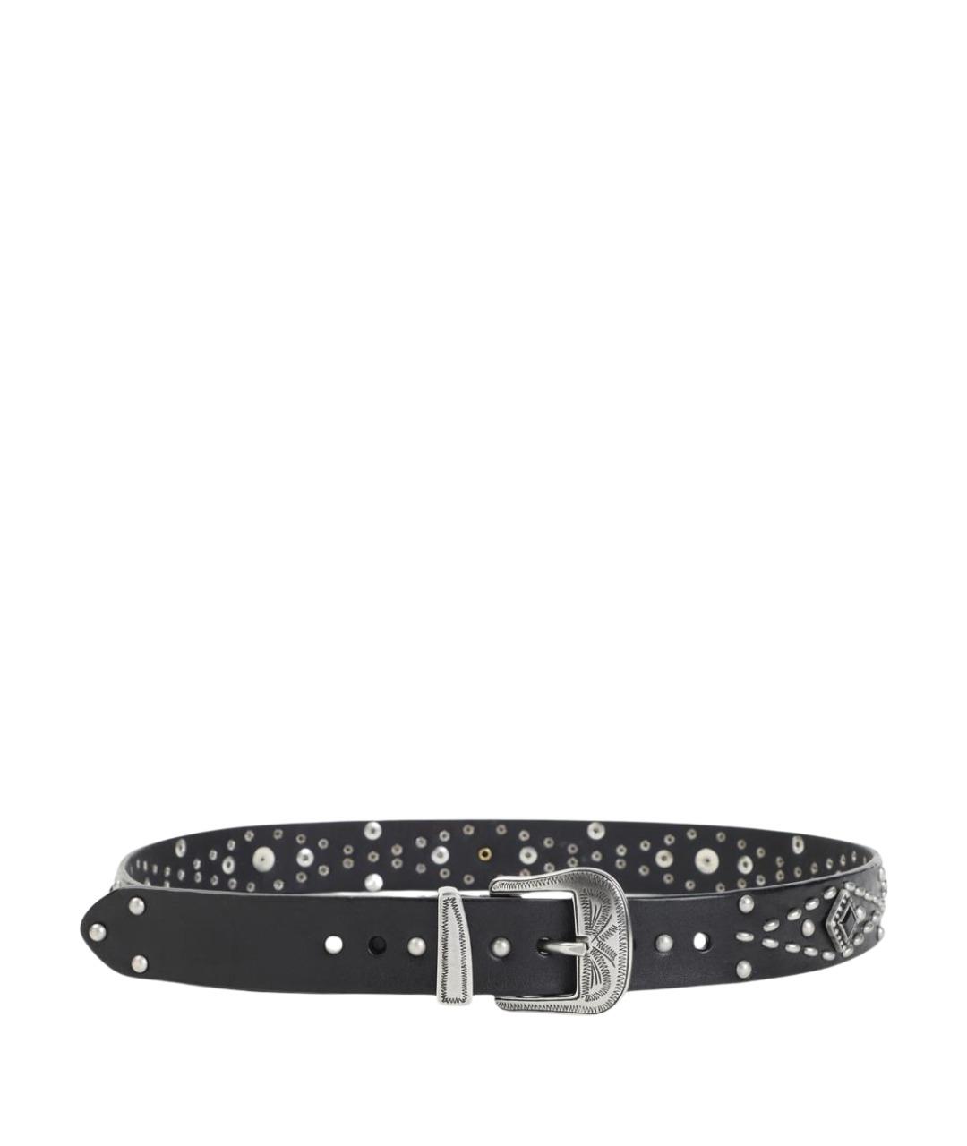 GOLDEN GOOSE DELUXE BRAND Черный кожаный ремень, фото 1