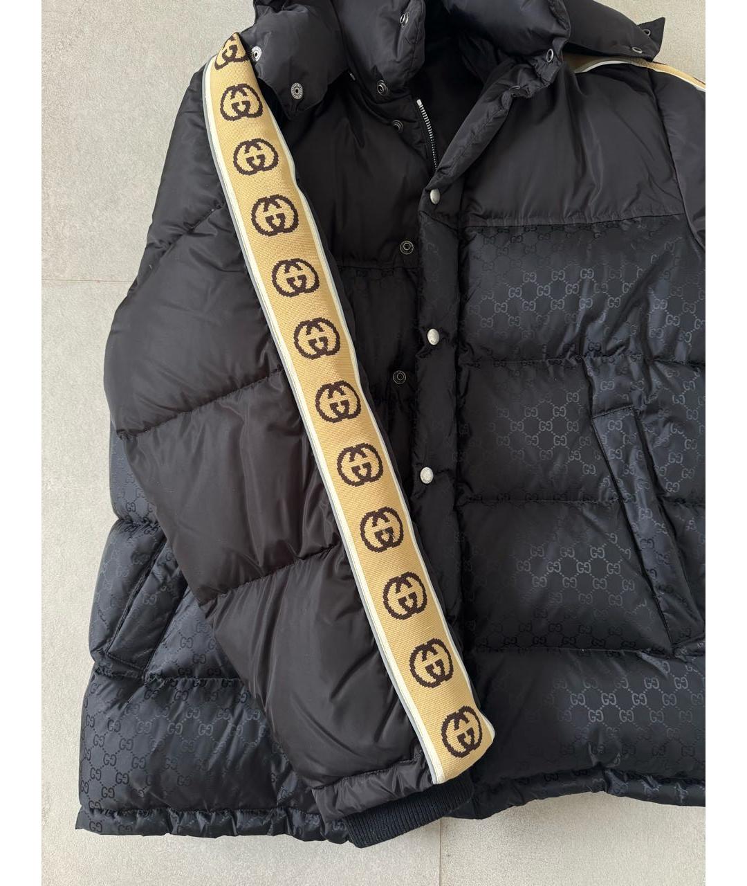 GUCCI Черный полиамидовый пуховик, фото 4
