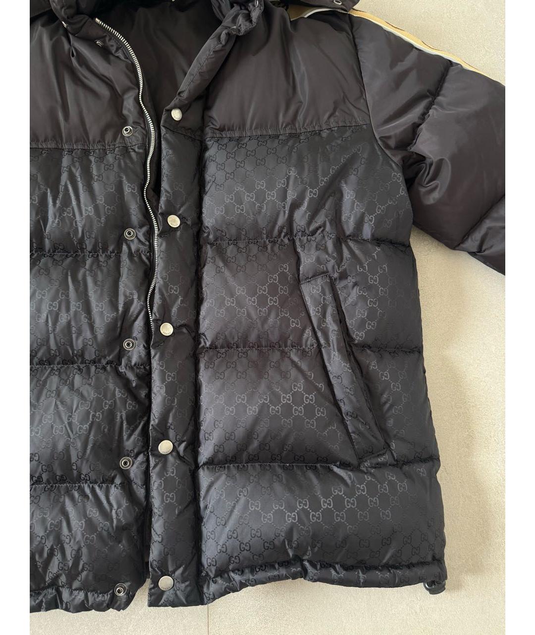 GUCCI Черный полиамидовый пуховик, фото 5