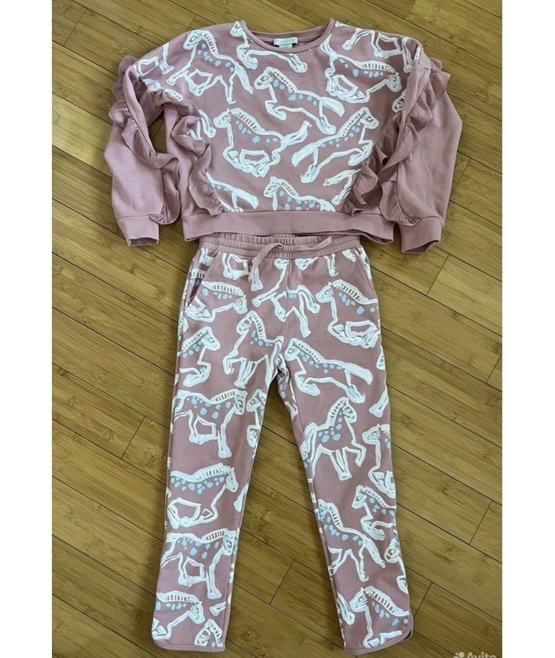 STELLA MCCARTNEY KIDS Коралловый хлопковый комплект, фото 6