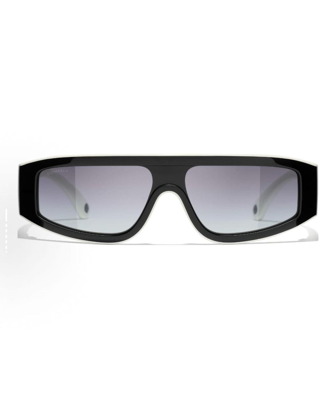 CHANEL Черные пластиковые солнцезащитные очки, фото 2