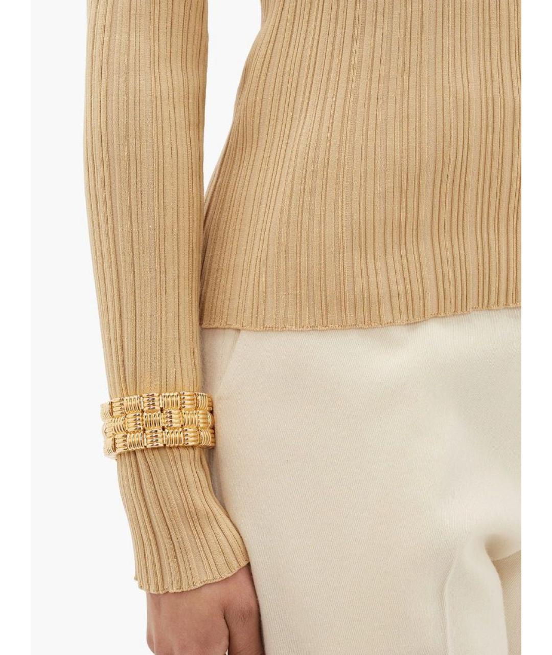 ACNE STUDIOS Бежевая хлопко-эластановая водолазка, фото 5