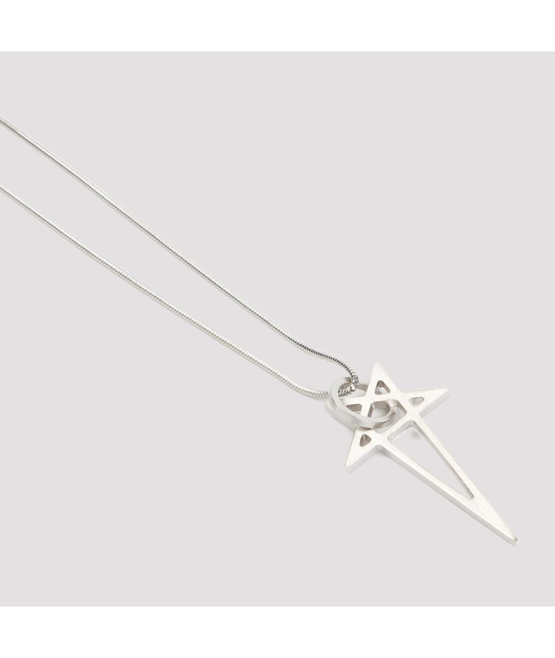 RICK OWENS Серебряная металлическая цепочка/подвеска, фото 4