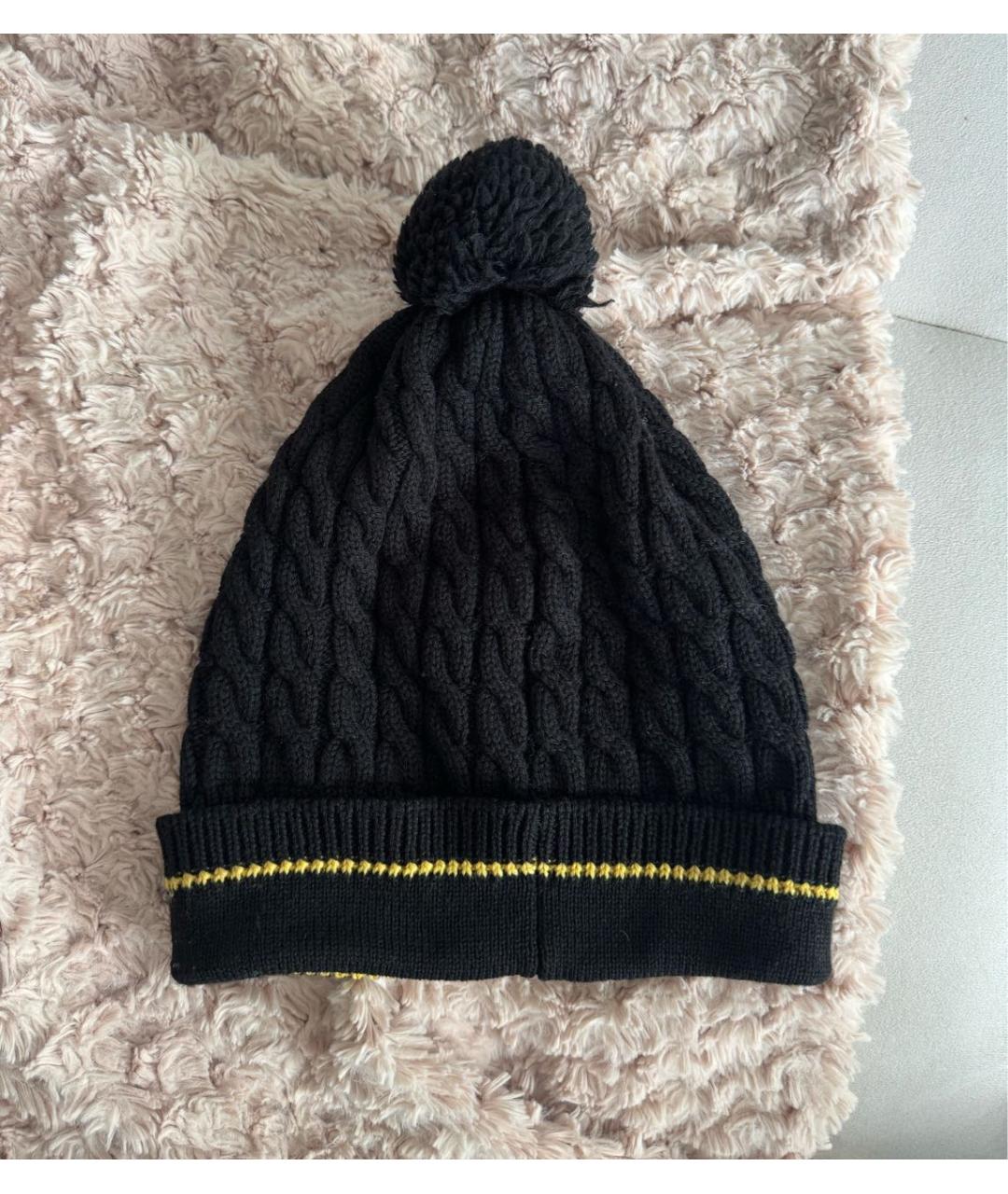 GUCCI Черная шерстяная шапка, фото 2