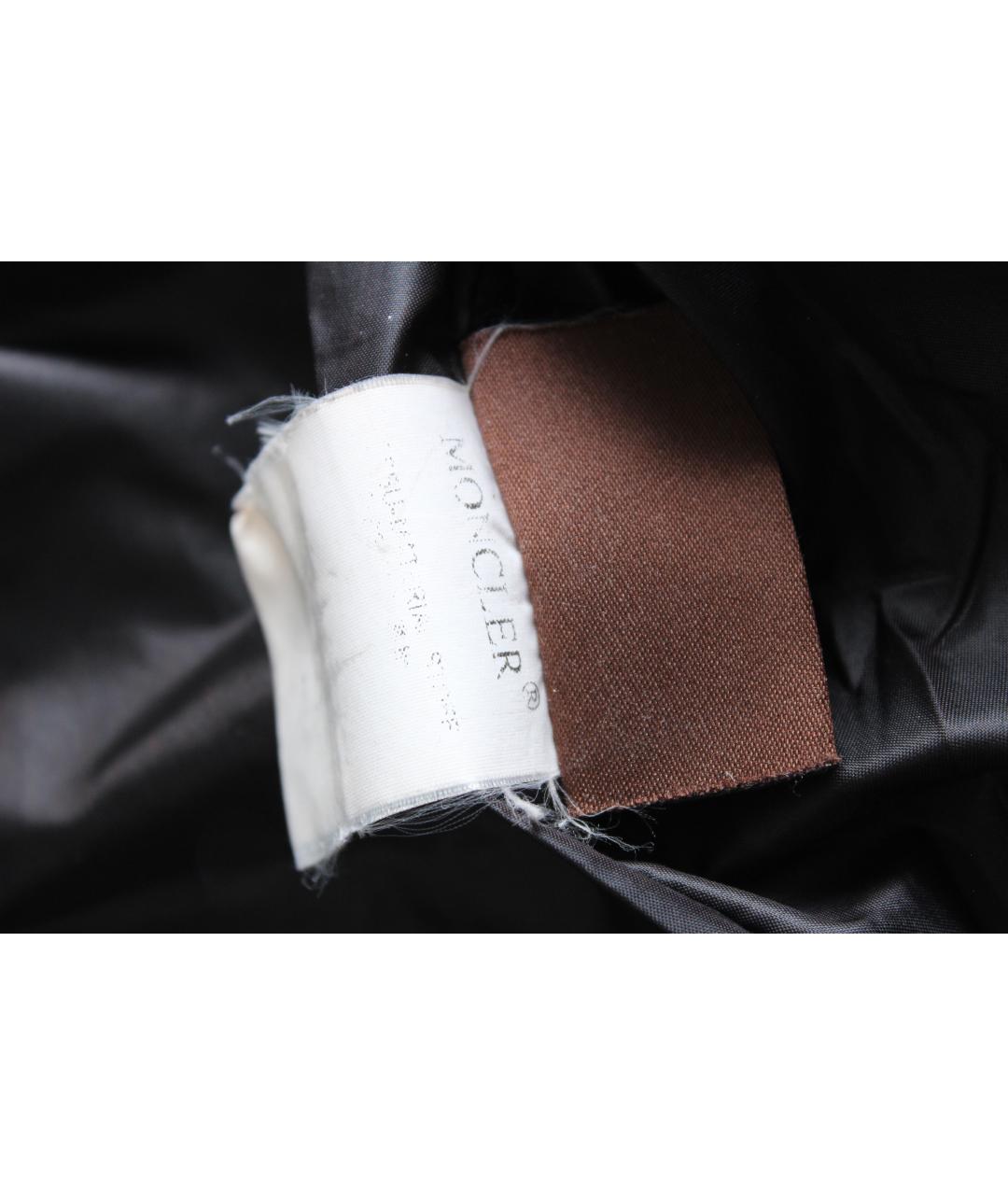 MONCLER Черная полиэстеровая куртка, фото 9