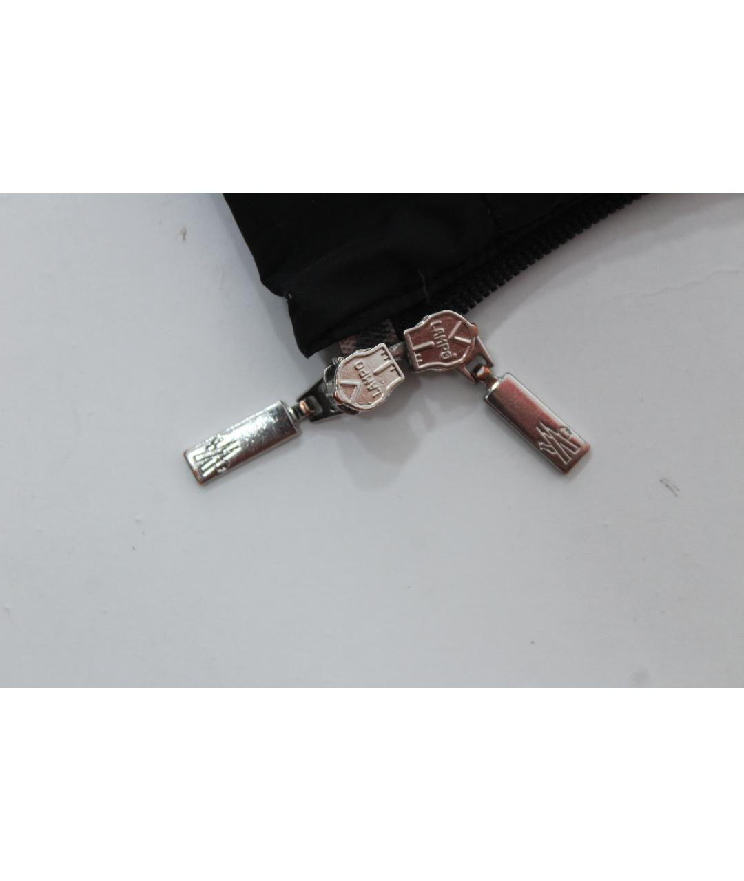 MONCLER Черная полиэстеровая куртка, фото 6