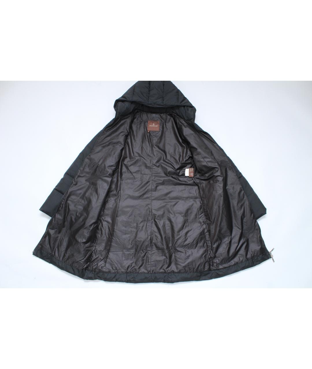 MONCLER Черная полиэстеровая куртка, фото 5