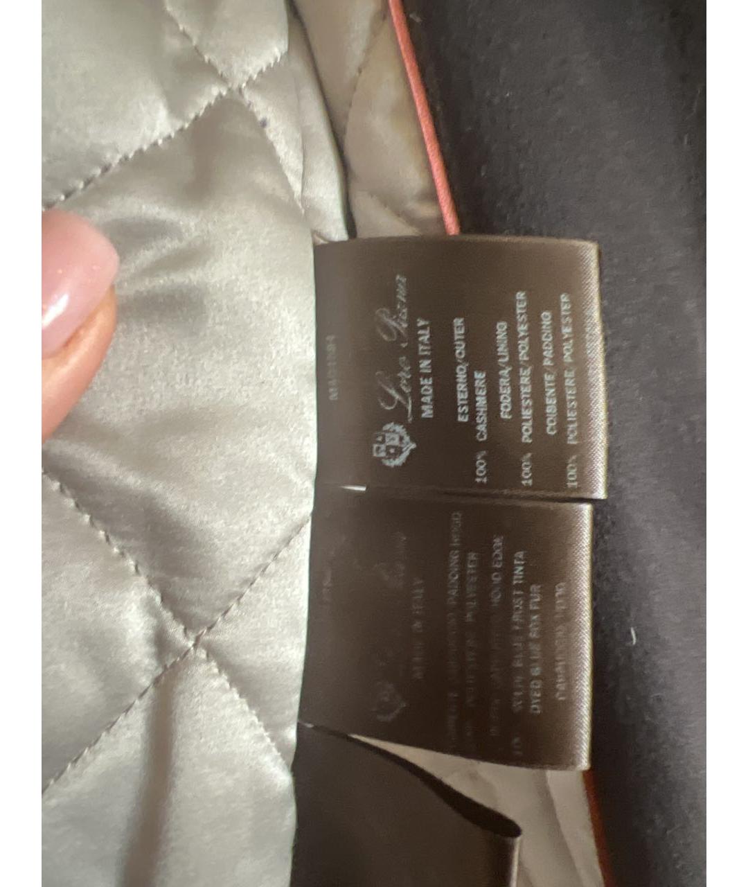 LORO PIANA Черная кашемировая куртка, фото 4