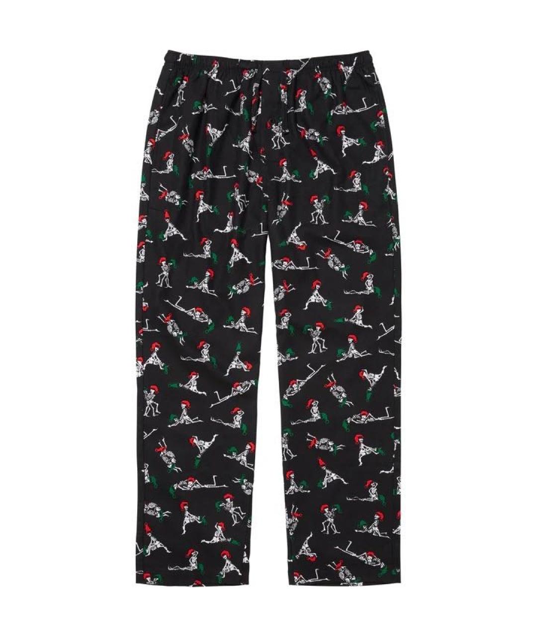 SUPREME Черная хлопковая пижама, фото 3