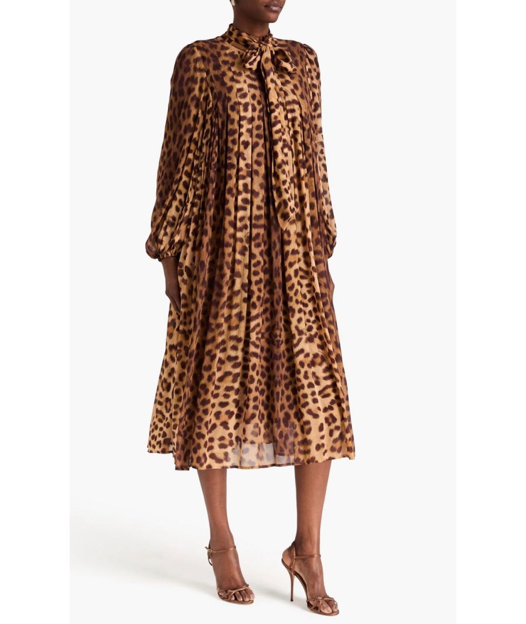 ZIMMERMANN Бежевое полиэстеровое коктейльное платье, фото 2