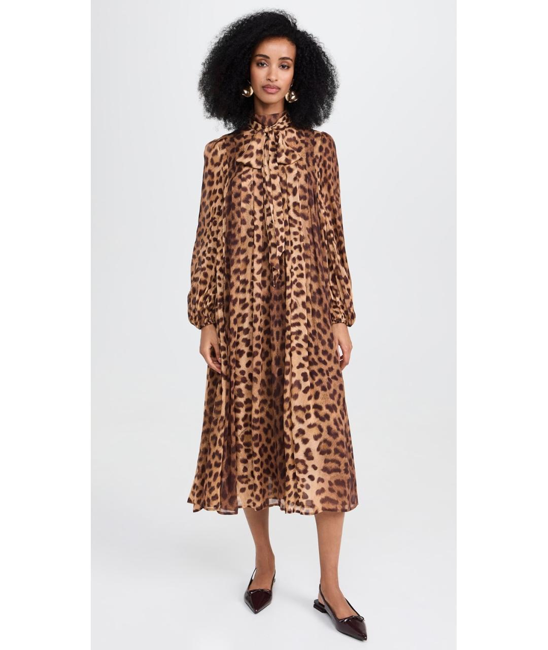 ZIMMERMANN Бежевое полиэстеровое коктейльное платье, фото 7