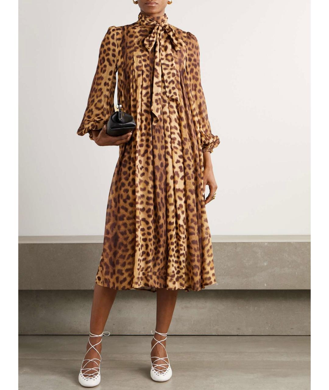 ZIMMERMANN Бежевое полиэстеровое коктейльное платье, фото 4