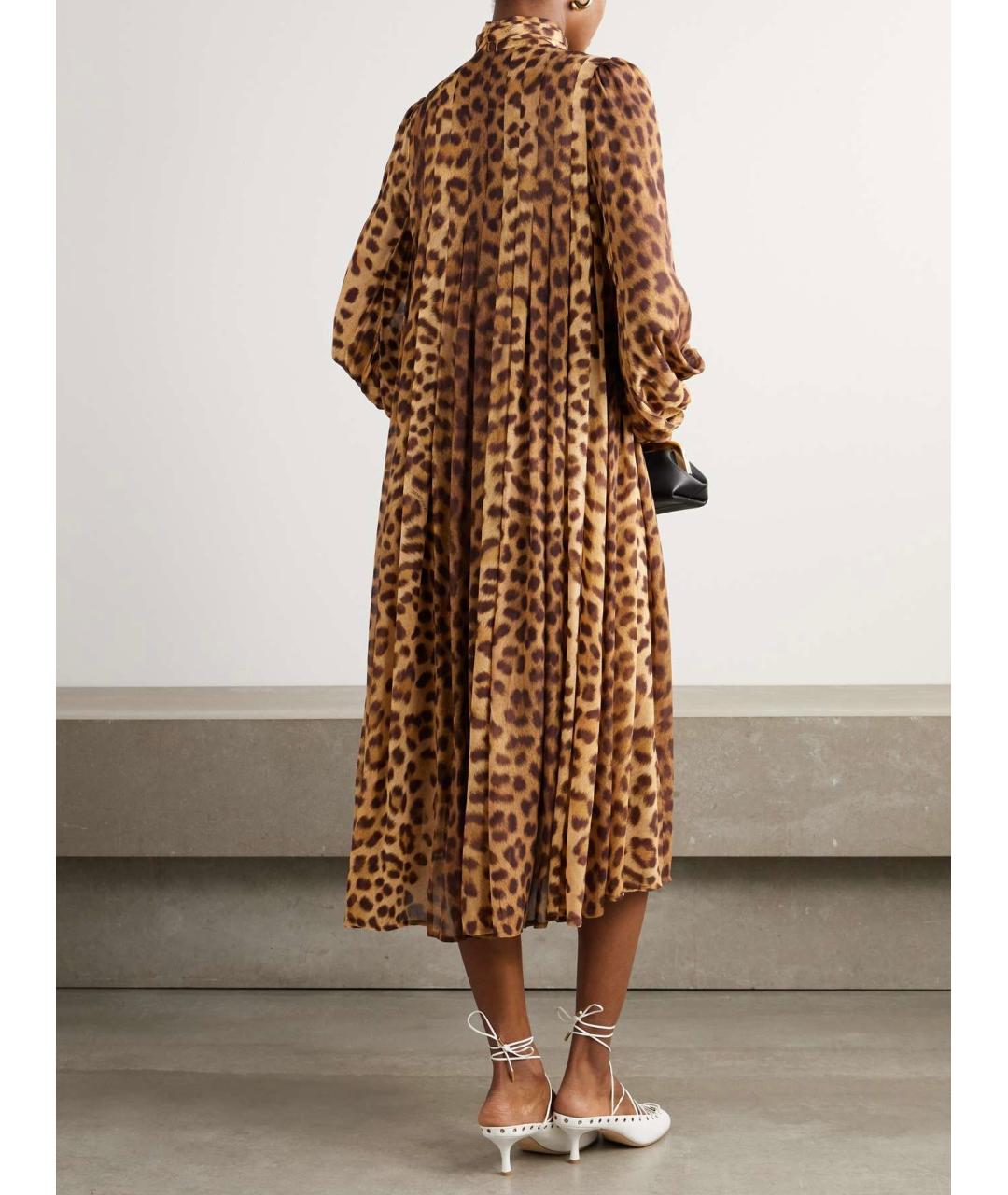 ZIMMERMANN Бежевое полиэстеровое коктейльное платье, фото 5