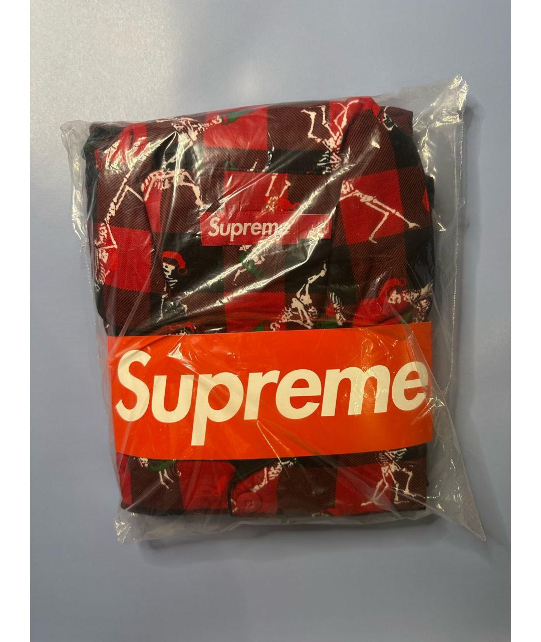 SUPREME Красная хлопковая пижама, фото 8