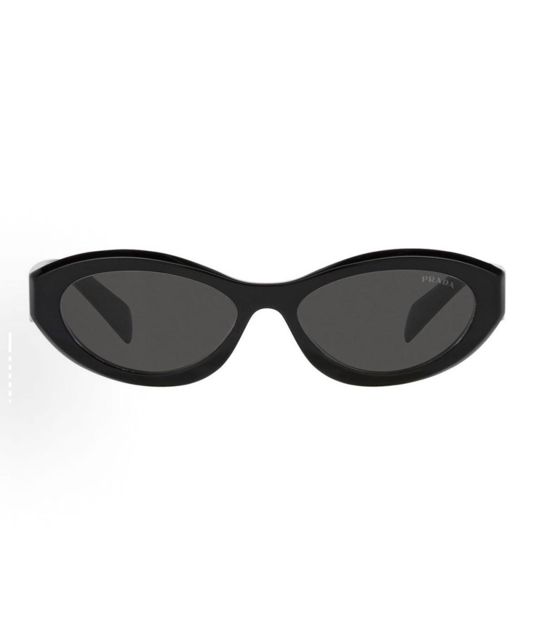 PRADA Черные пластиковые солнцезащитные очки, фото 2