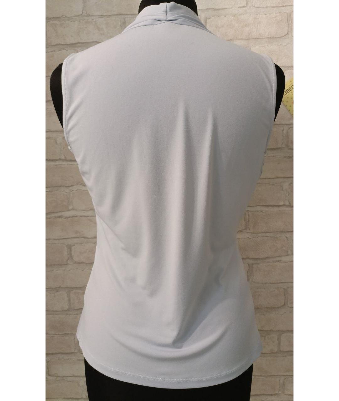 CALVIN KLEIN Голубая полиэстеровая майка, фото 2