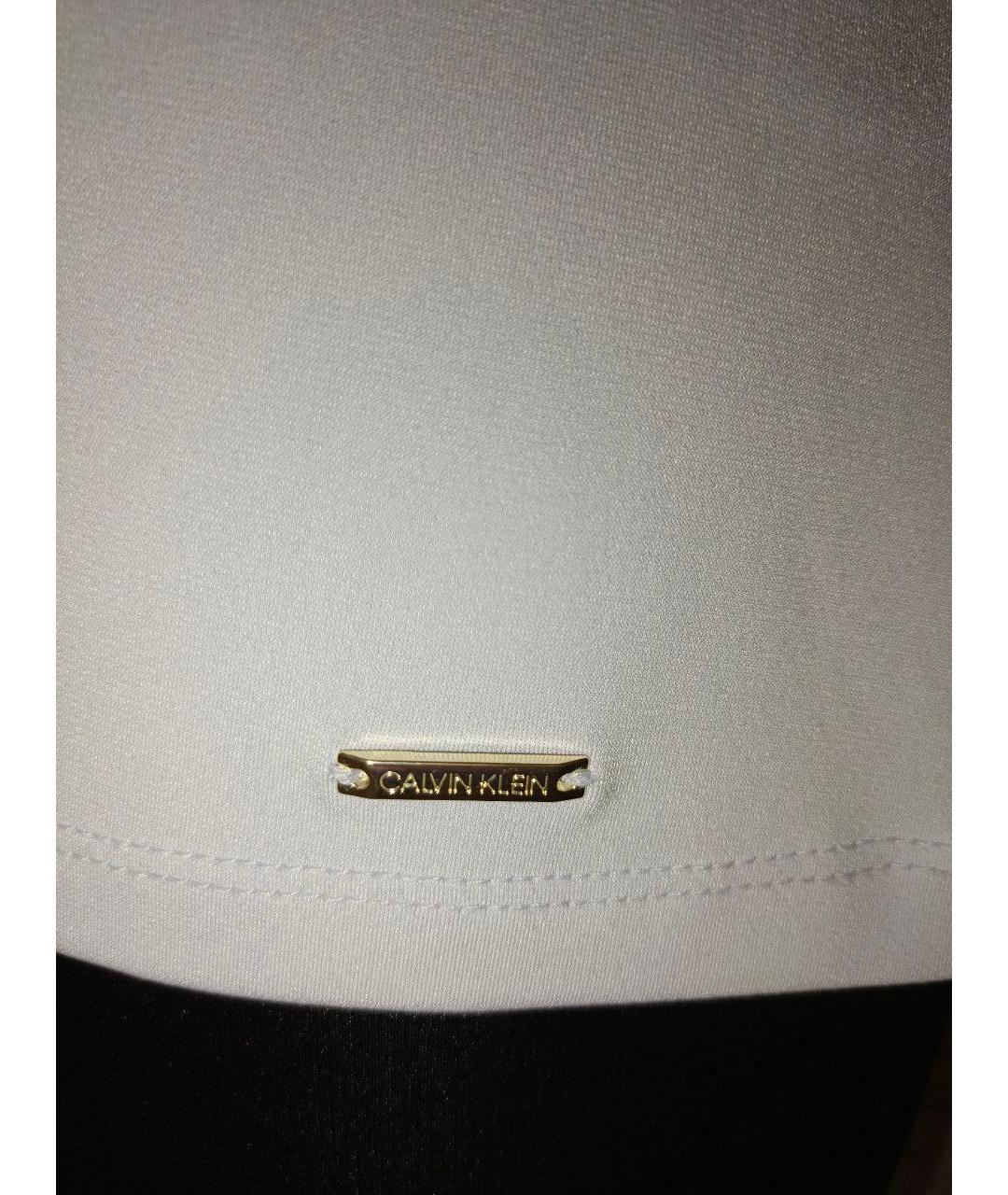 CALVIN KLEIN Голубая полиэстеровая майка, фото 5