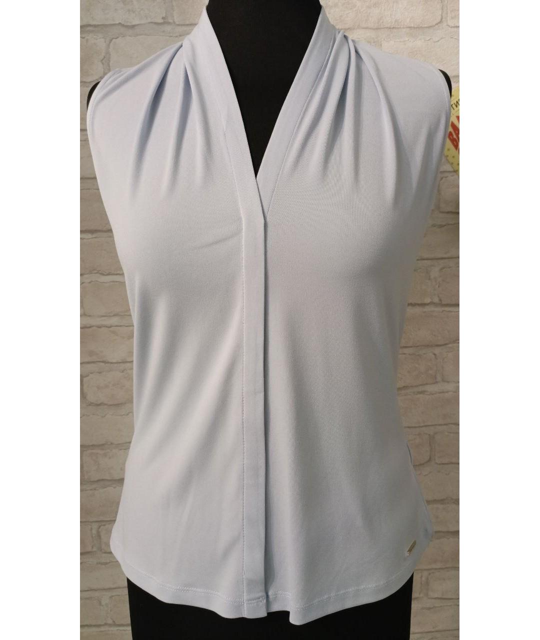 CALVIN KLEIN Голубая полиэстеровая майка, фото 6