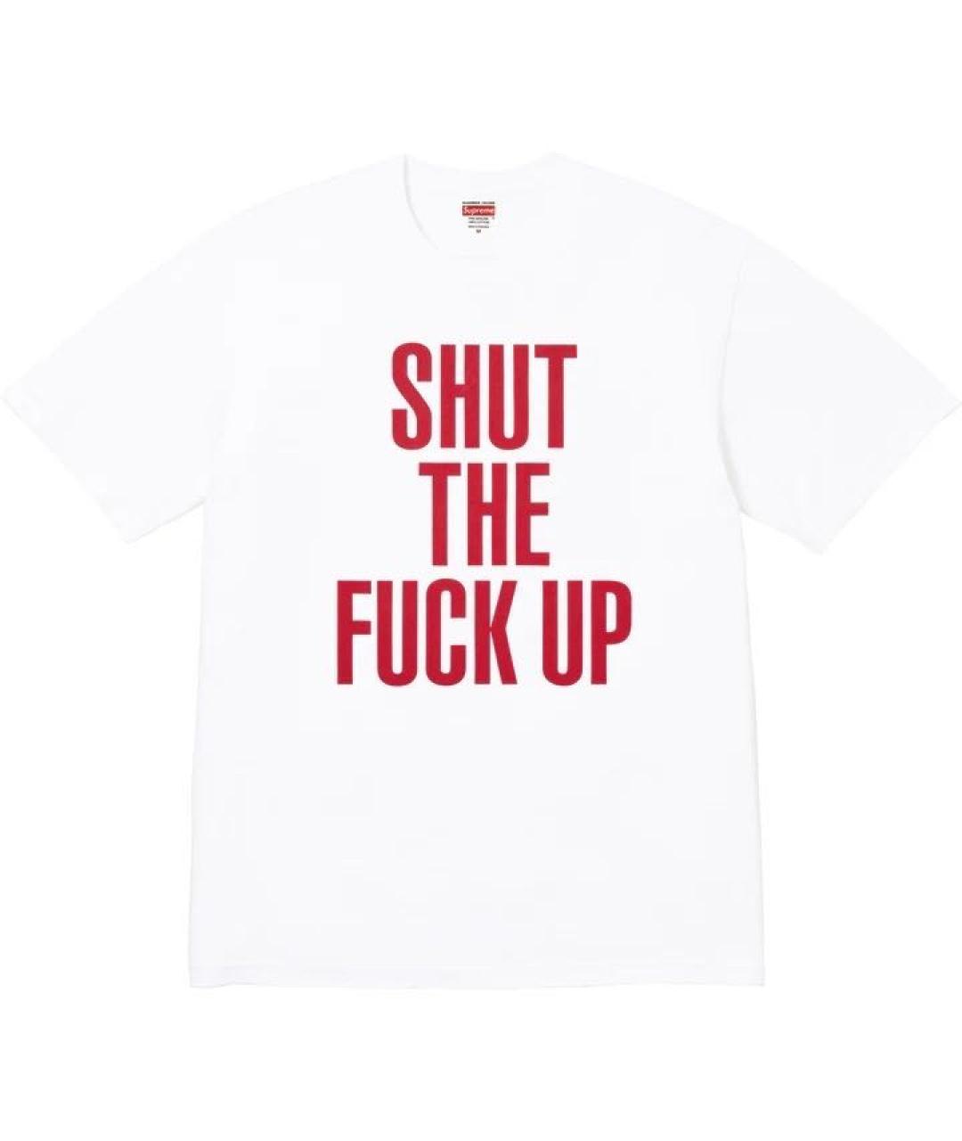 SUPREME Белая хлопковая футболка, фото 7