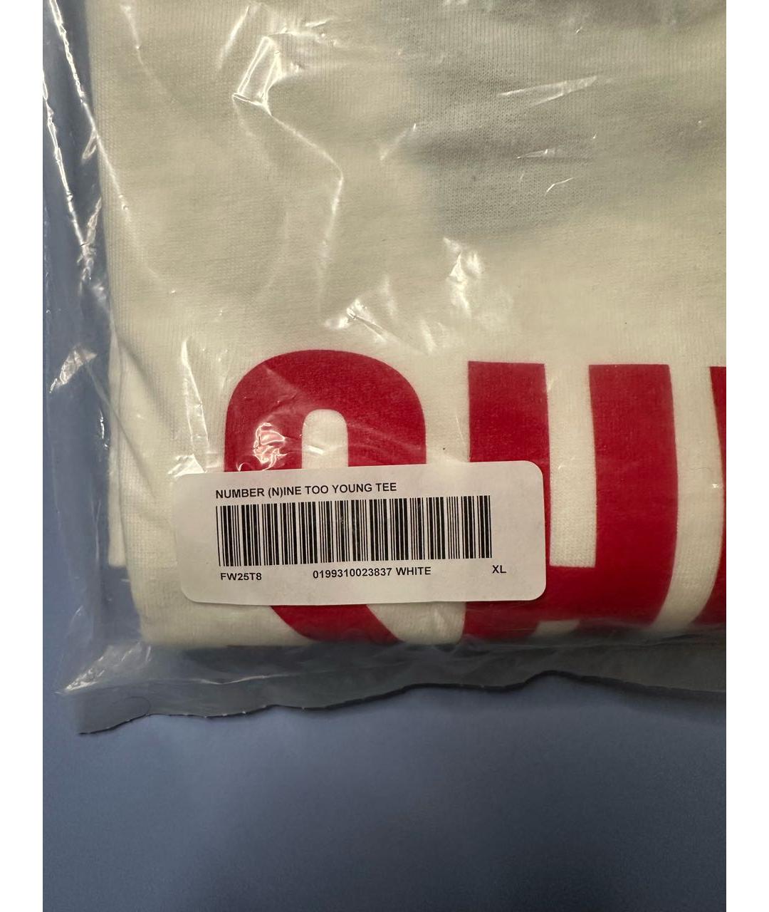 SUPREME Белая хлопковая футболка, фото 4