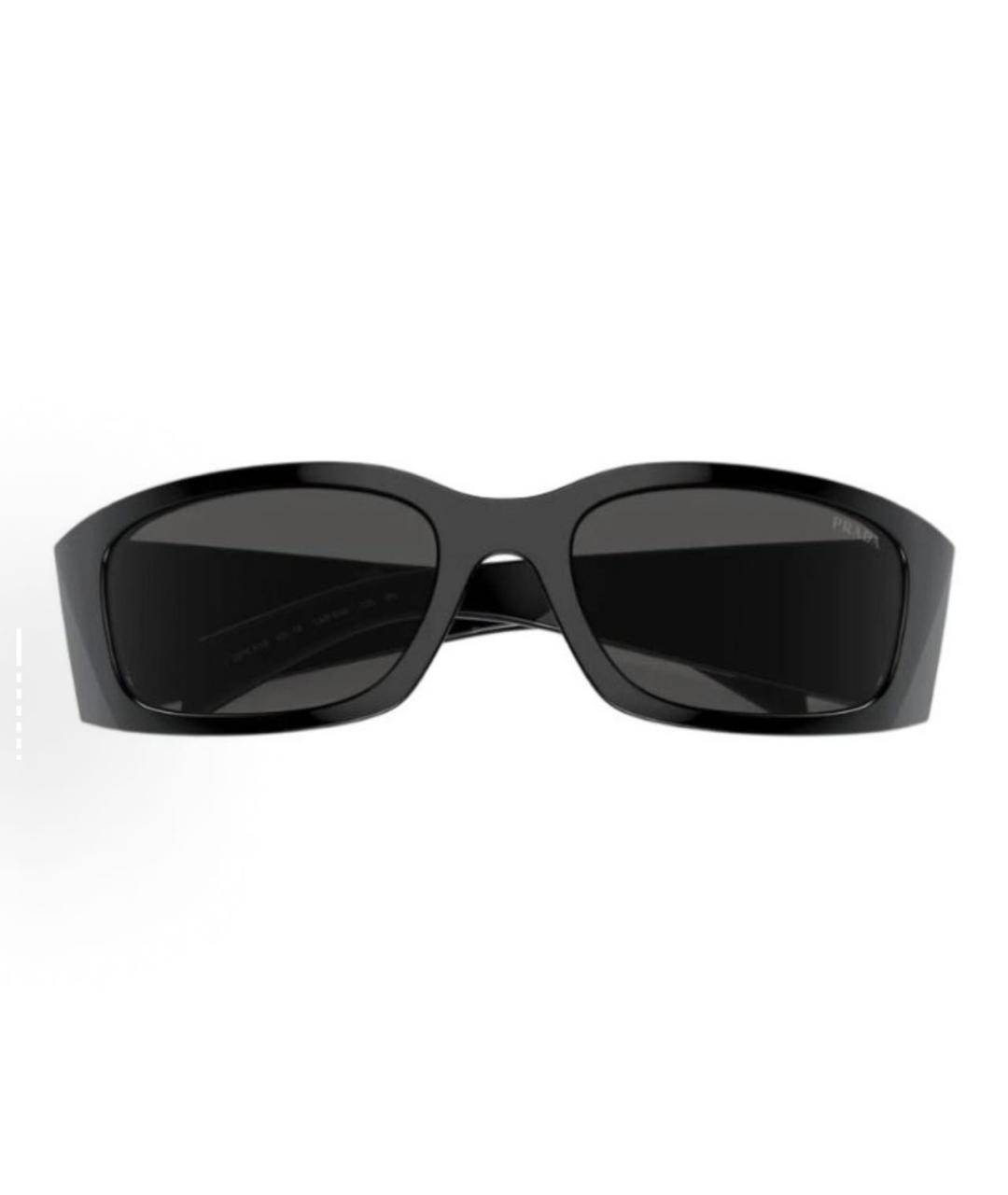 PRADA Черные пластиковые солнцезащитные очки, фото 4