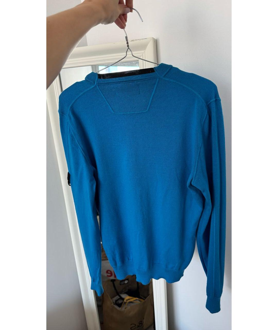 STONE ISLAND Синий шерстяной джемпер / свитер, фото 2