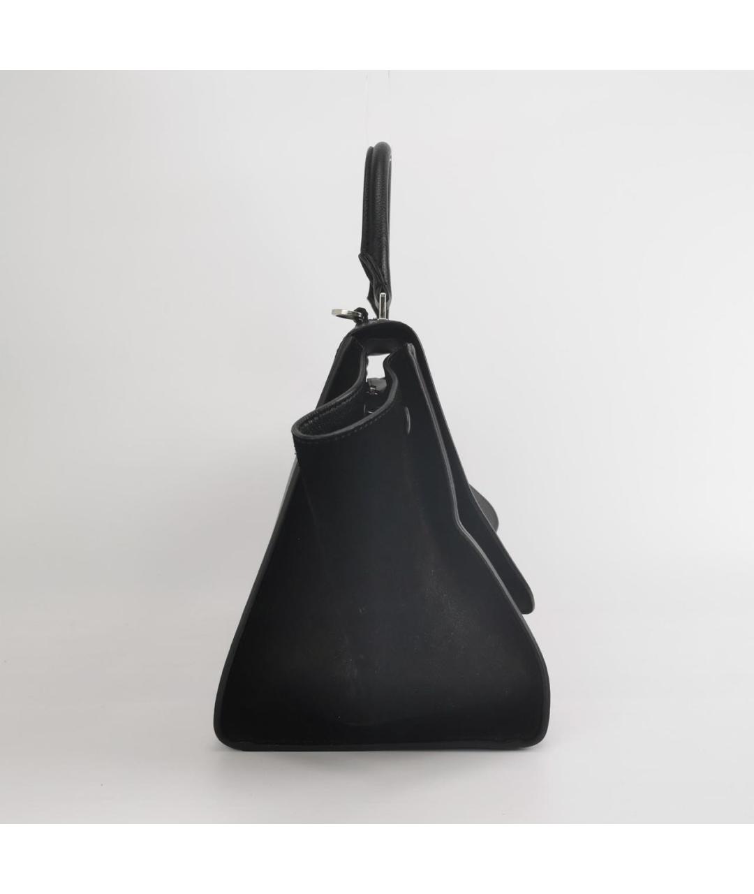 CELINE Черная кожаная сумка через плечо, фото 3