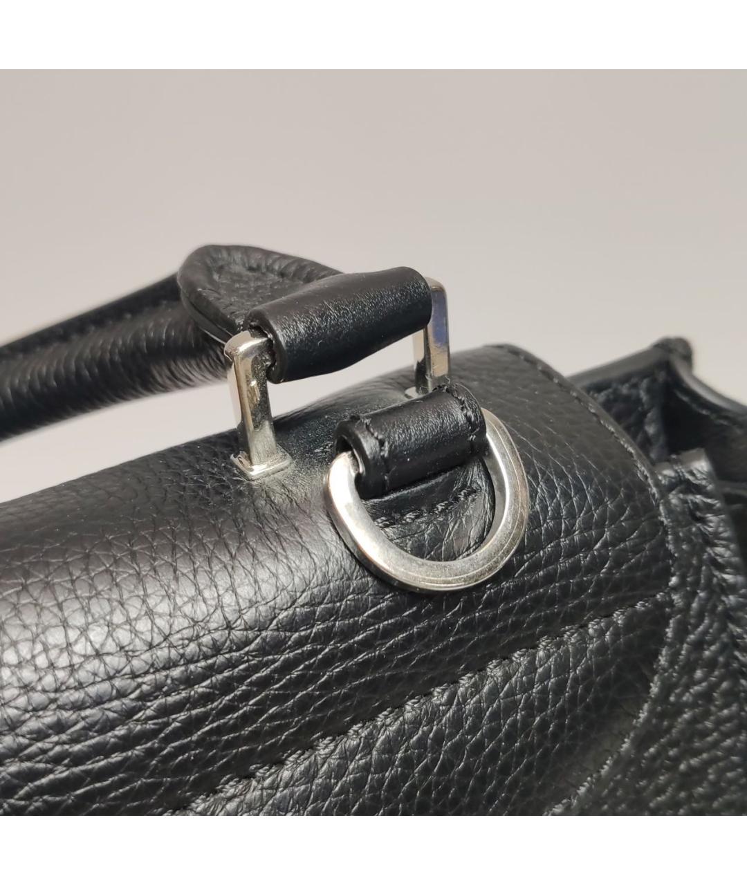 CELINE Черная кожаная сумка через плечо, фото 7
