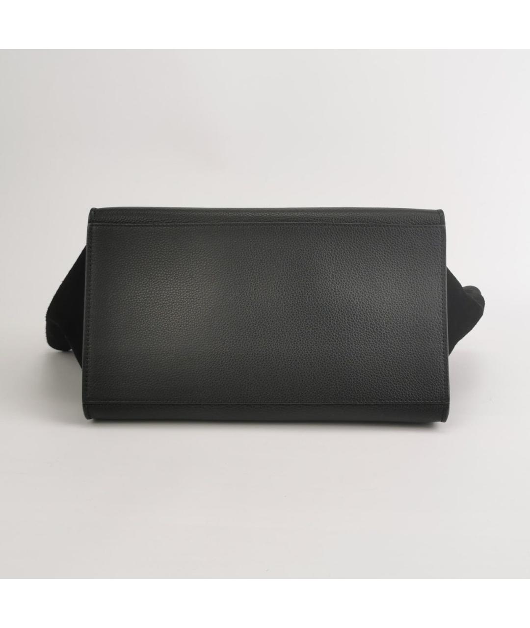 CELINE Черная кожаная сумка через плечо, фото 5