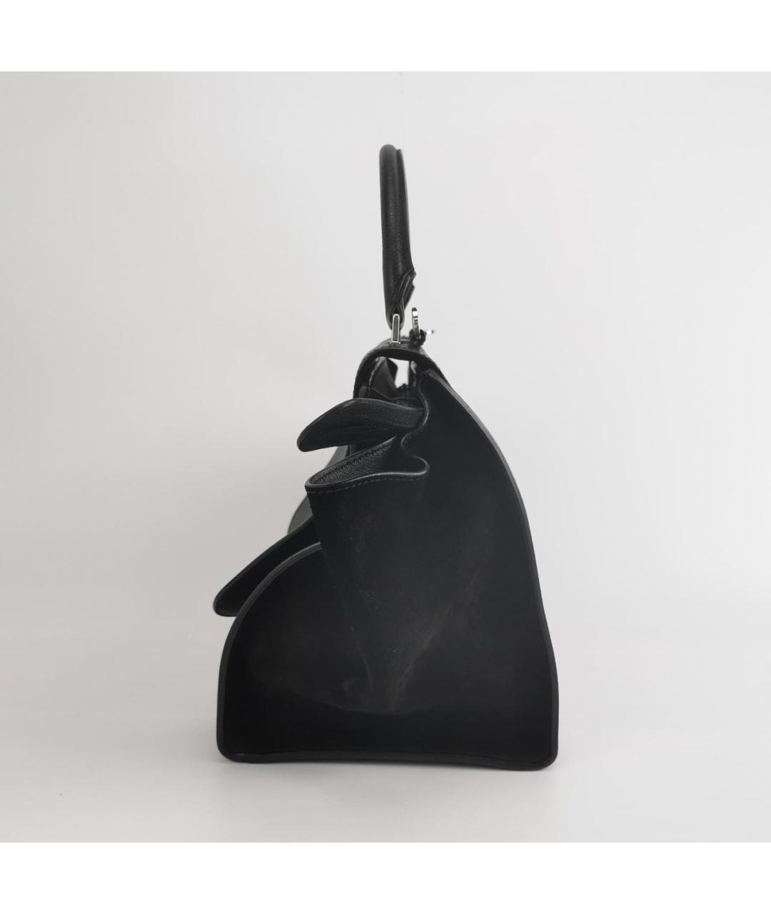 CELINE Черная кожаная сумка через плечо, фото 2